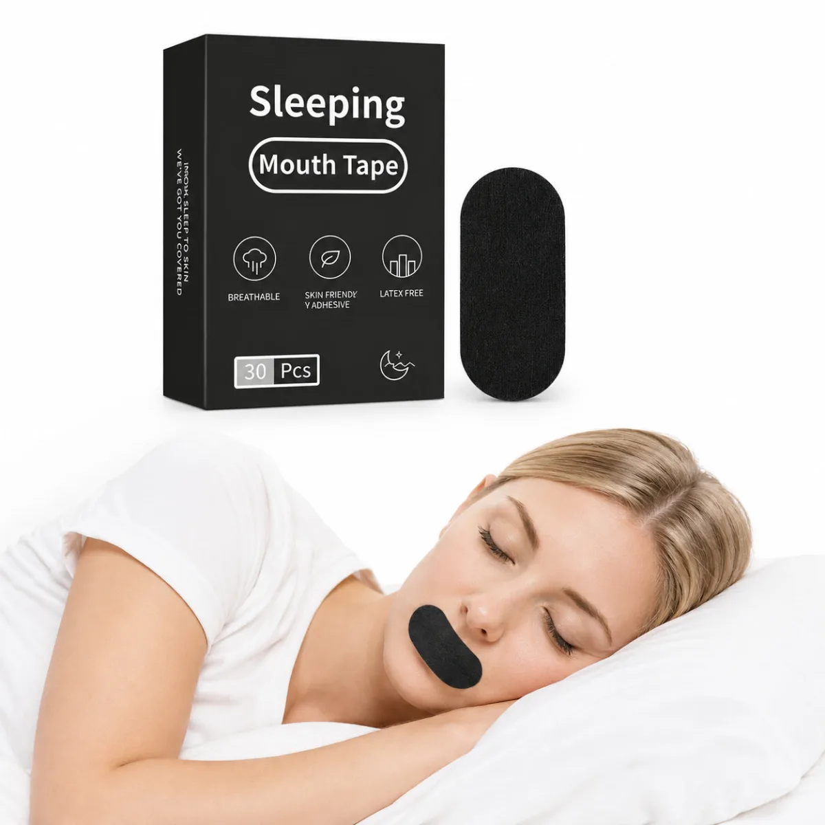 BreatheEase anti-snorking munntape